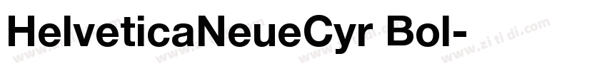 HelveticaNeueCyr Bol字体转换
